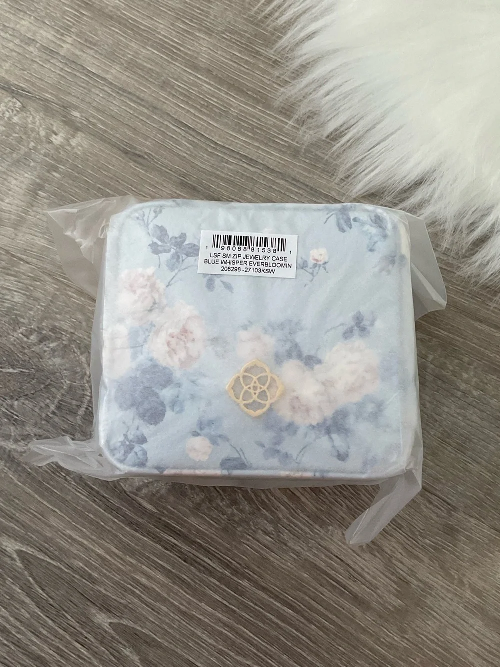 💙🩵 Kendra Scott x LoveShackFancy Blue Small Zip Jewelry Case